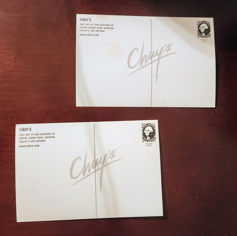 Chuy's Postcard - 2 Cards - Picture 3 of 5